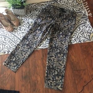 Talbots Paisley Print Pants
